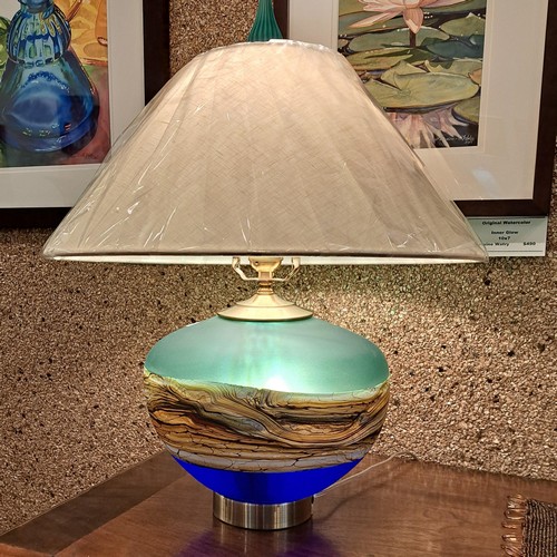 Click to view detail for GBG-056 Three Way Blown Glass Lamp $1140 